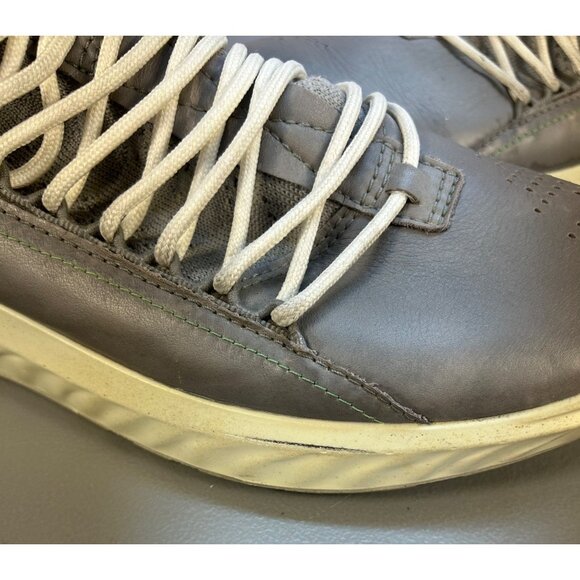 ECCO St.1 Lite Mens 13 Wild Dove Gray "YAK Leather" Mid Cut Sock Sneaker *READ - Picture 14 of 16